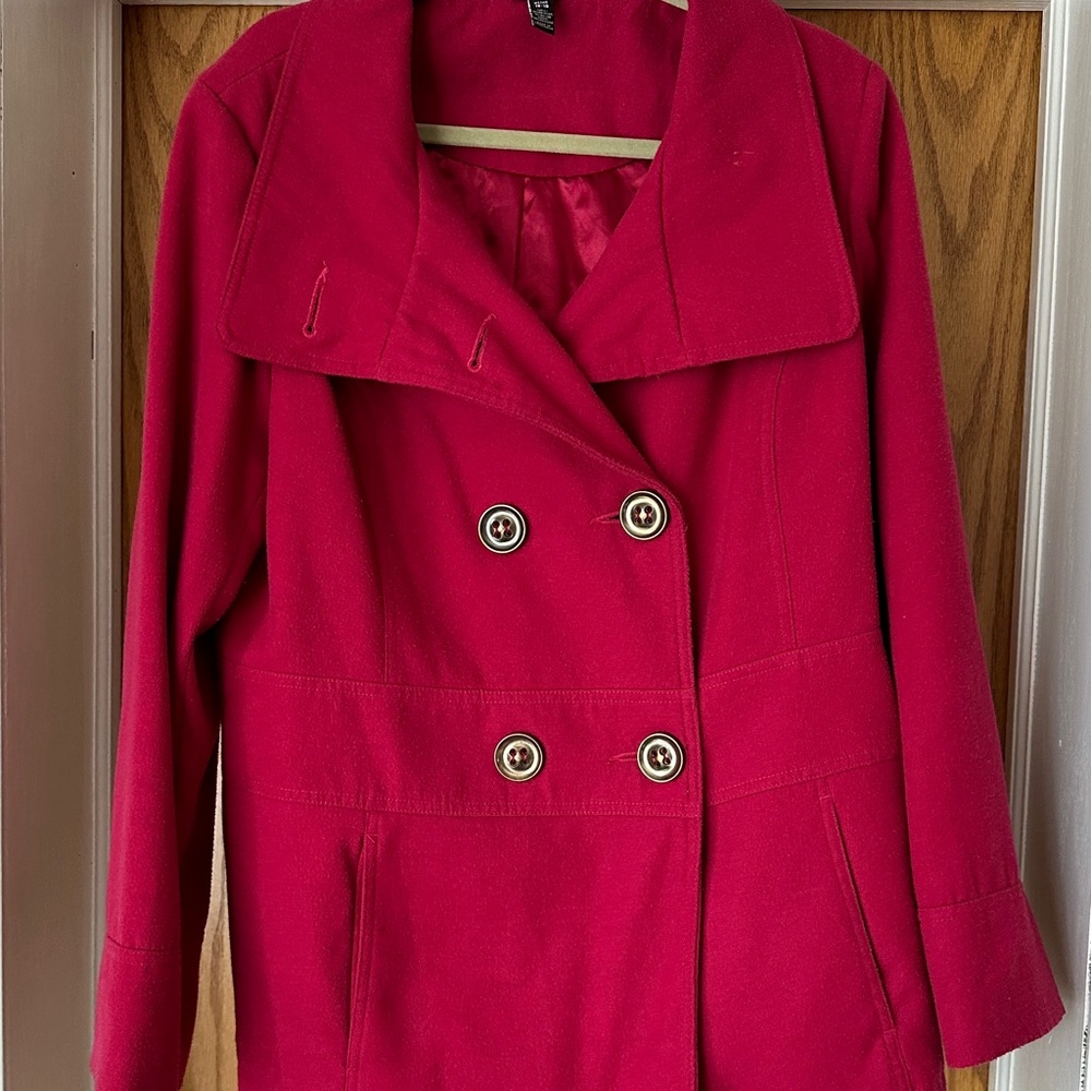 George Pink Peacoat